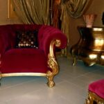 Fancy red sofa
